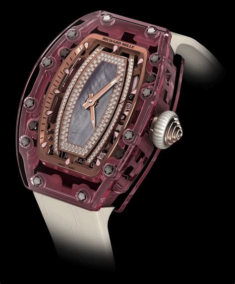 richard mille ladies pink sapphire diamond pave lip|richard mille sapphire 07.